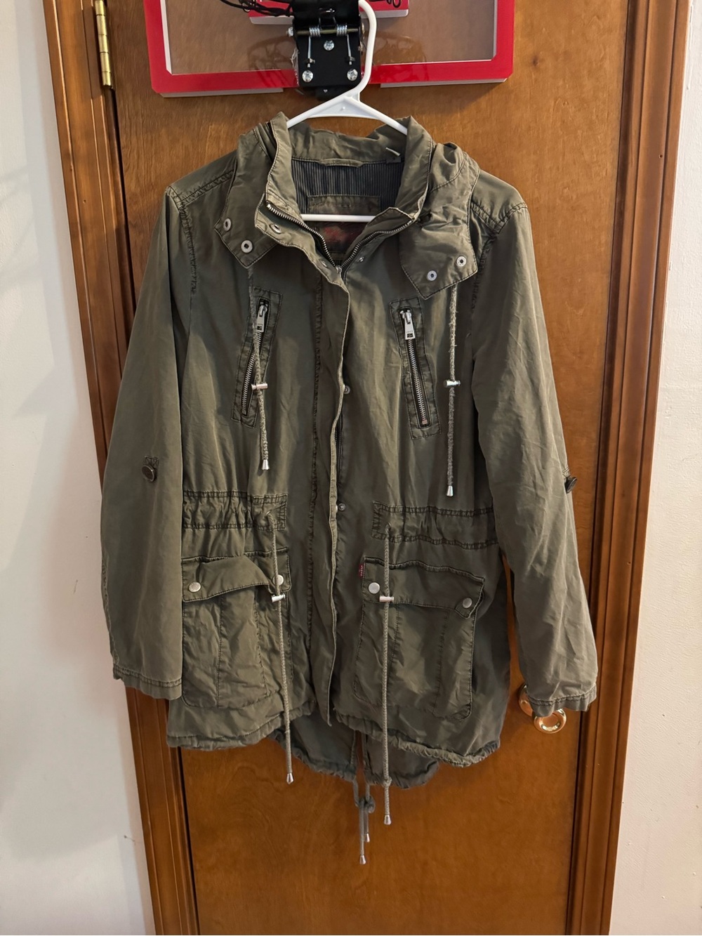 Levi's Olive Green Utility Jacket with Hood